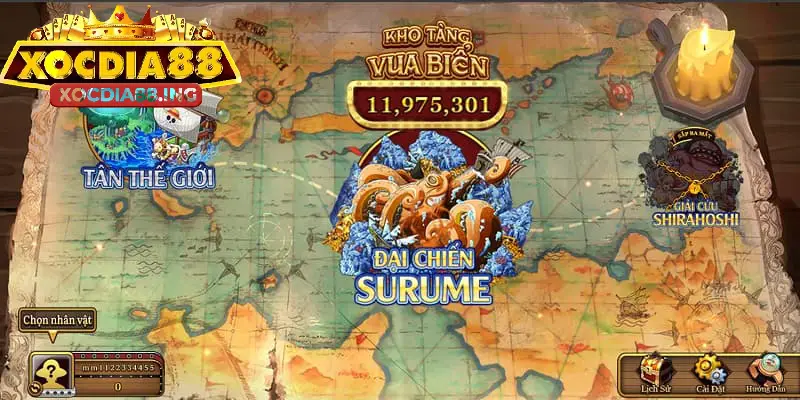 Phòng tân thế giới phù hợp với người lần đầu chơi bắn cá one piece