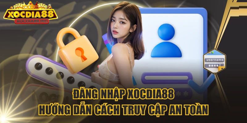 Truy cập cổng game và chọn đăng nhập xocdia88